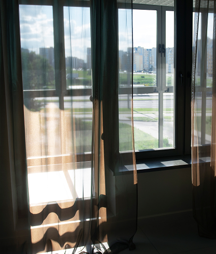Double-glazed glass and window panels